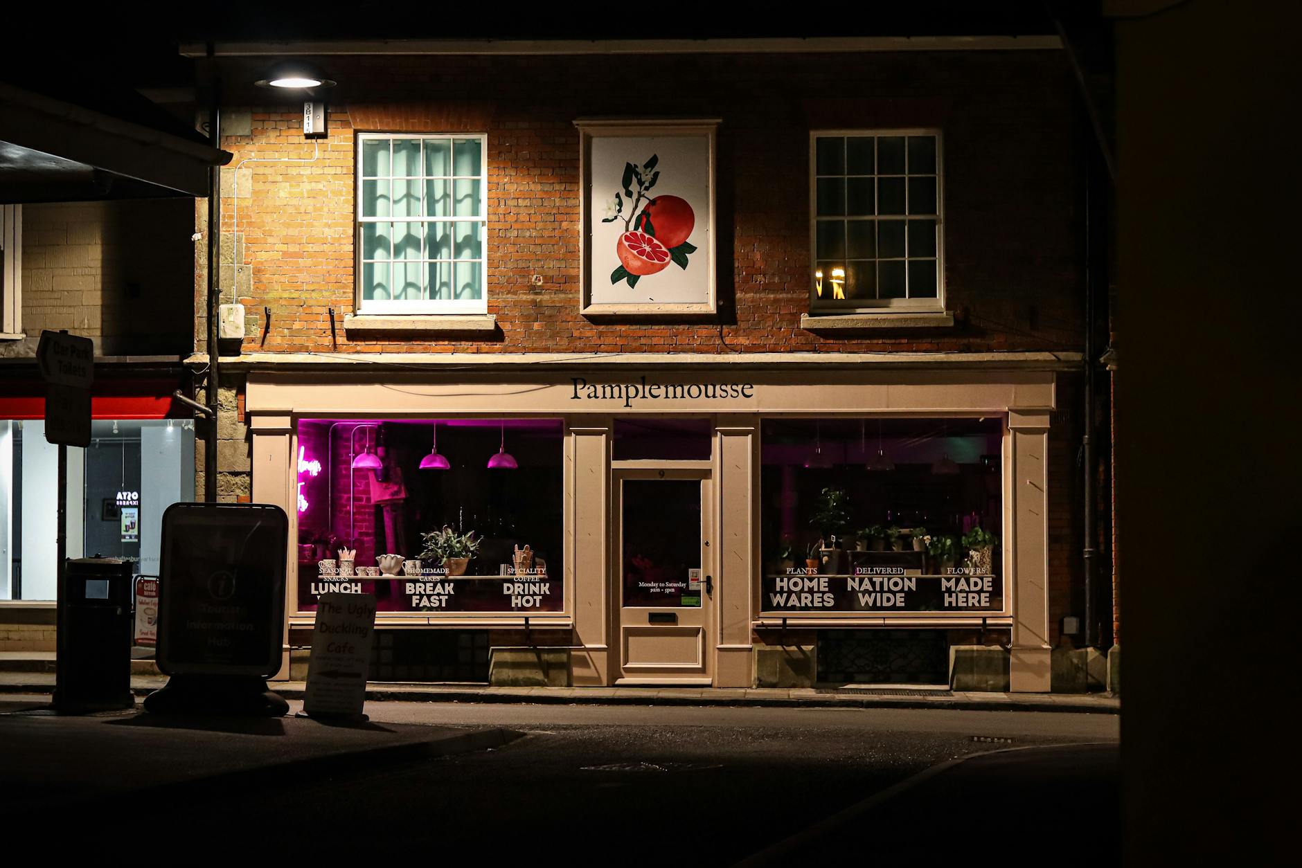 Independent shops and businesses on a British high street