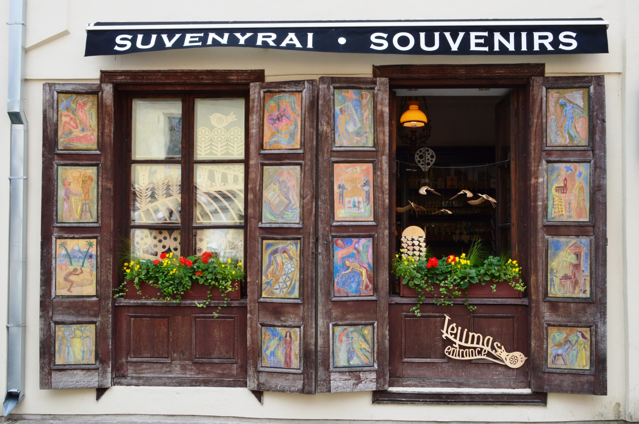 Interior of an independent gift shop with products on shelves