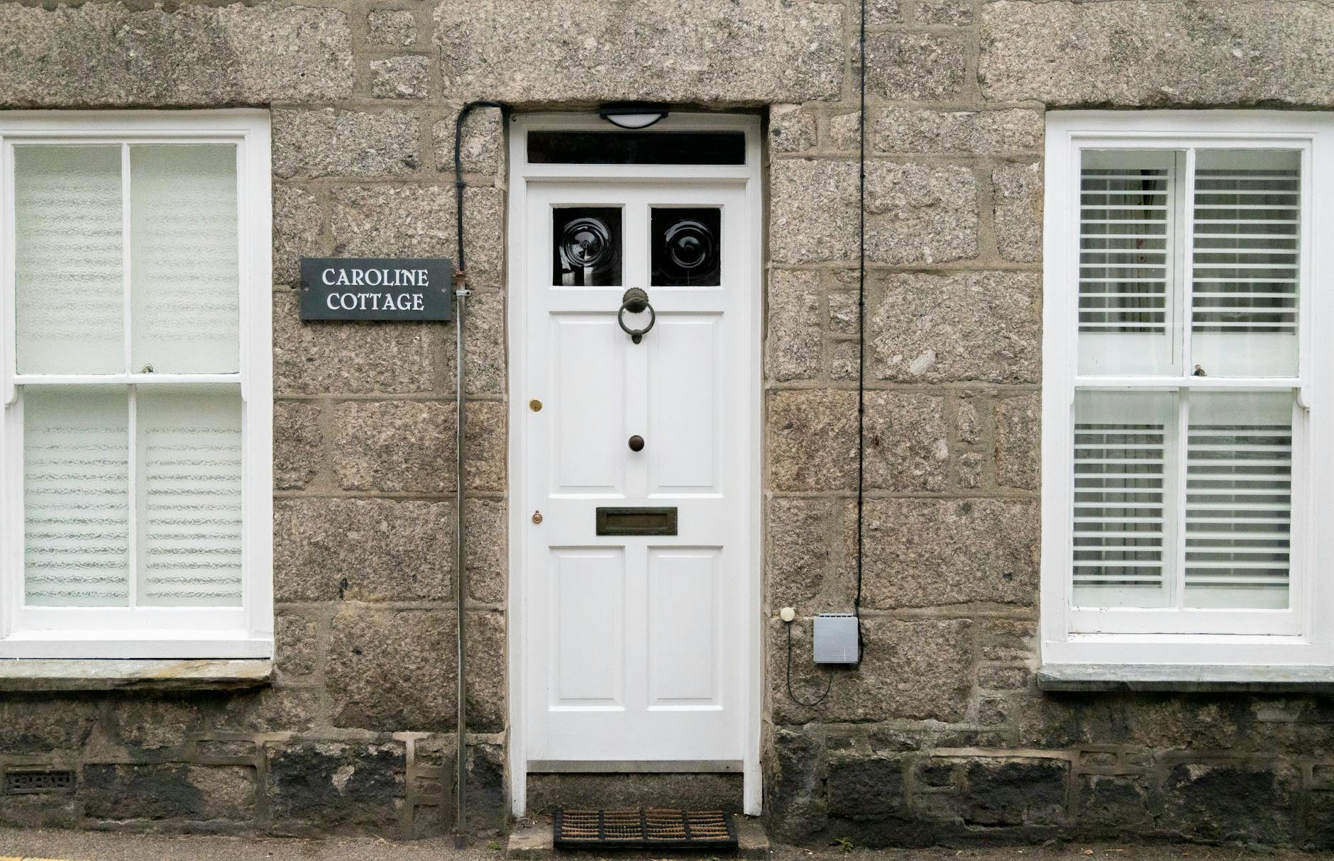Welcoming bed and breakfast entrance in Cornwall