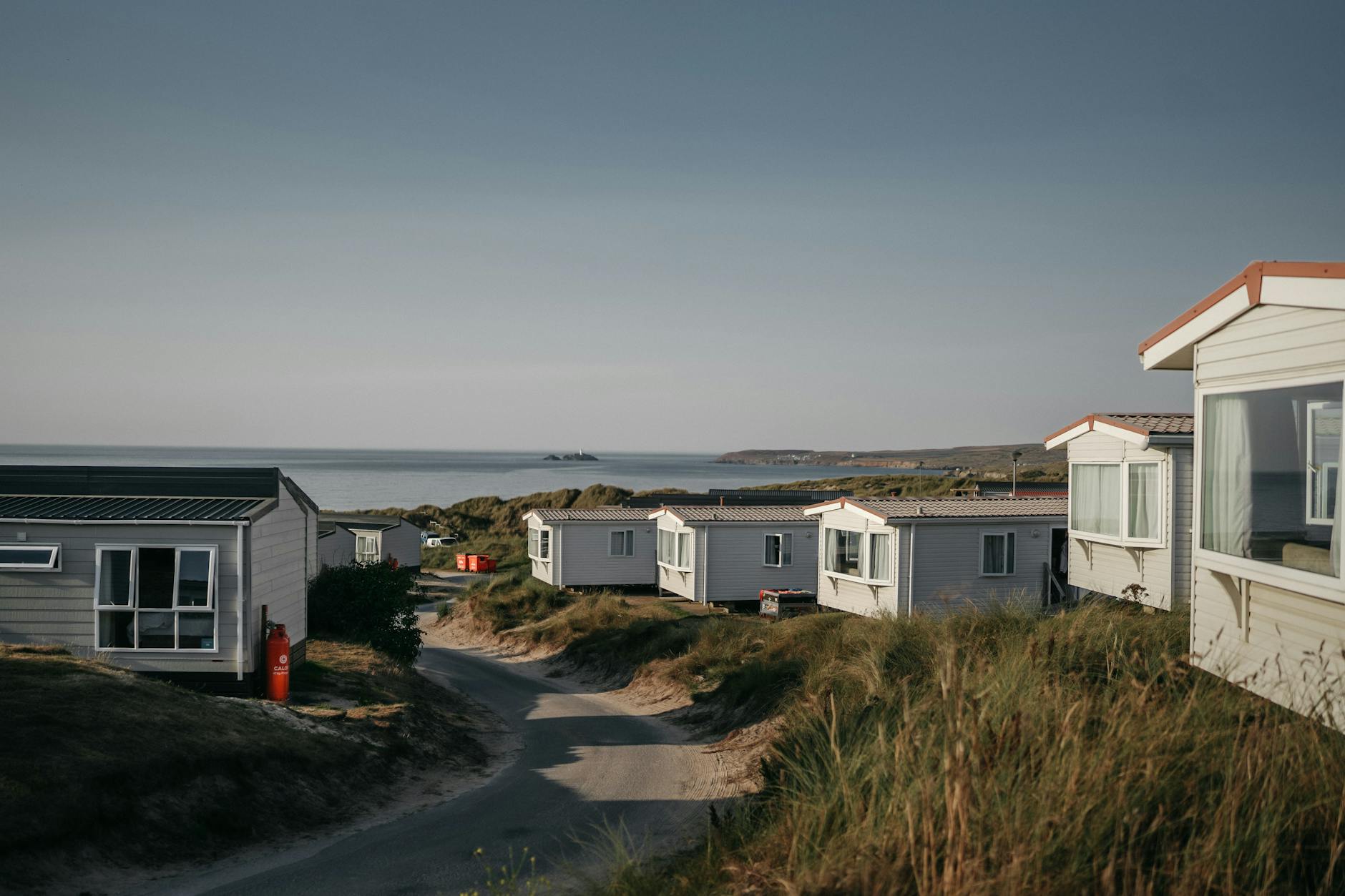 Caravan park with pitches near the Cornwall coast