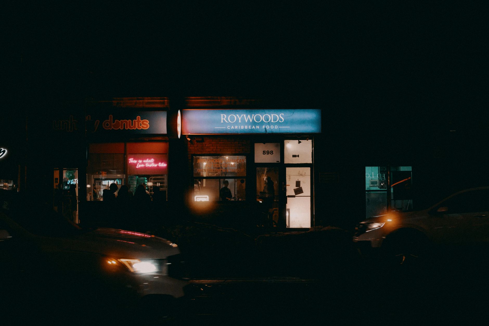 Cornwall business shopfront with clear signage on a street