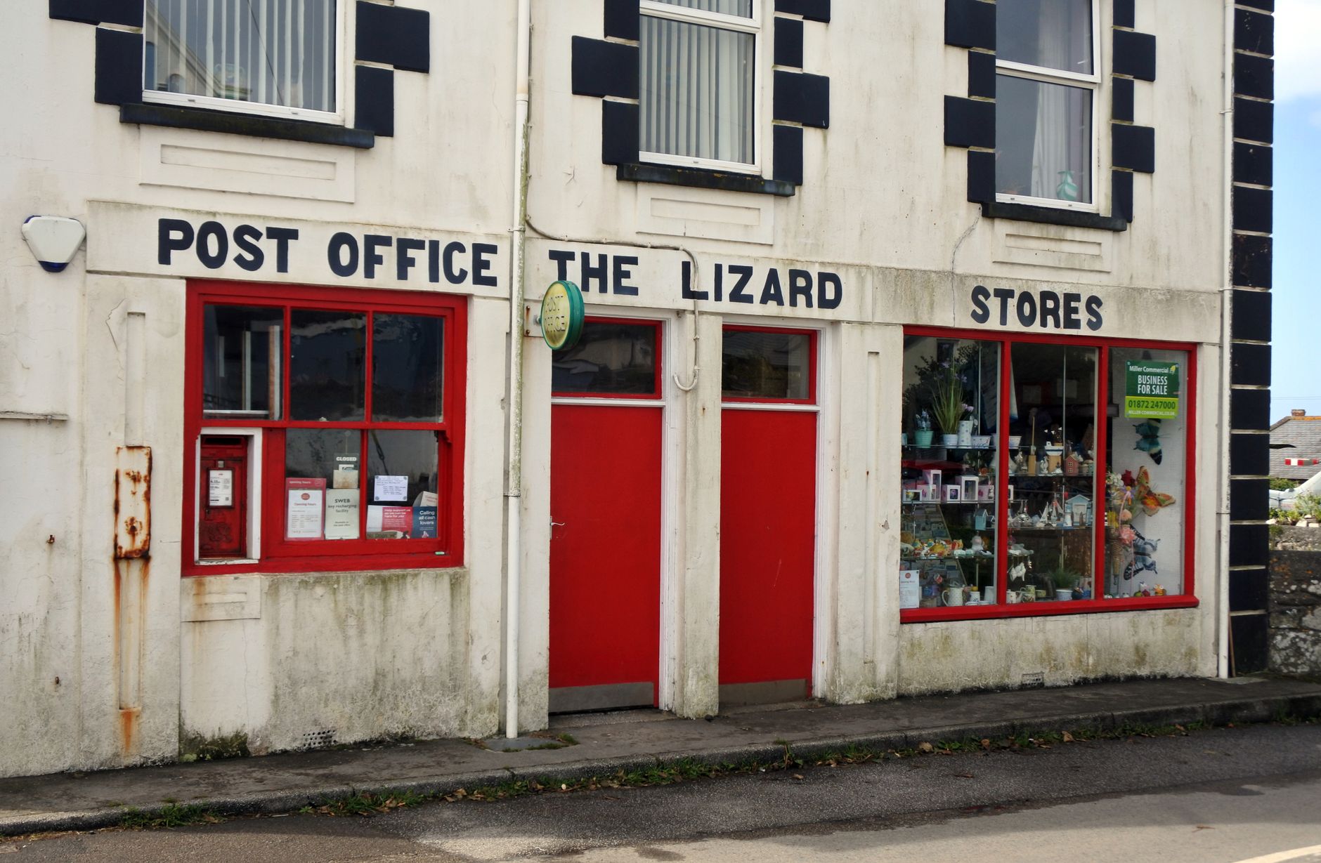 Cornwall local business directory listing on a screen