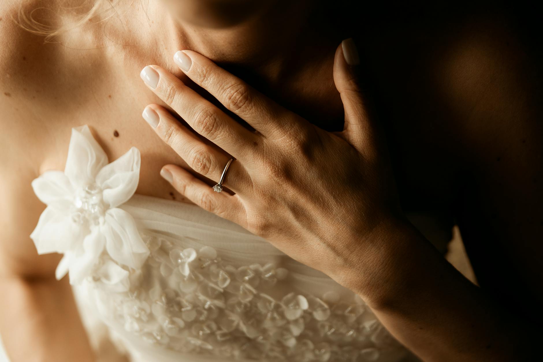 Wedding details including rings and flowers for photography
