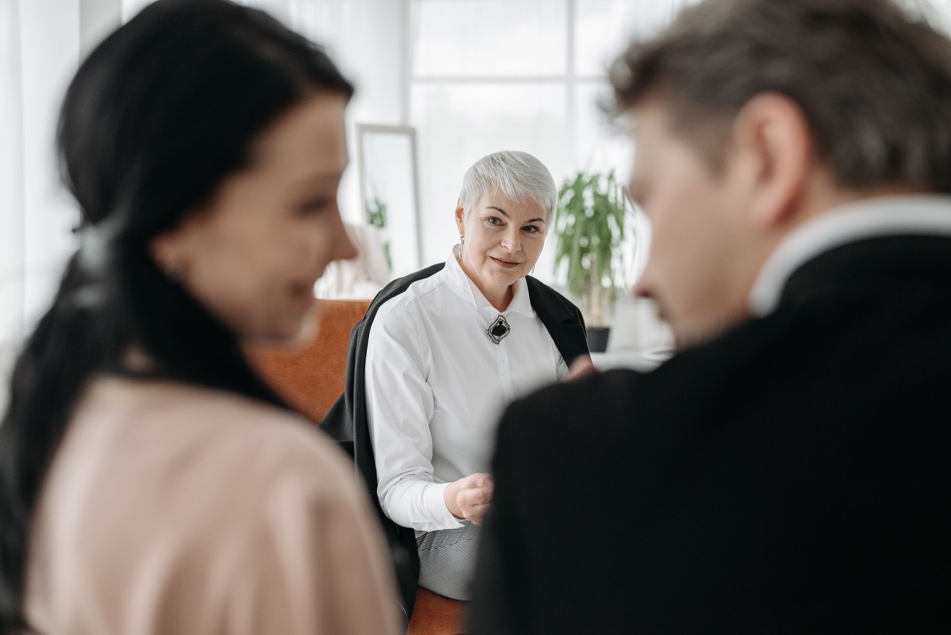 Cornwall business owner meeting with a marketing consultant
